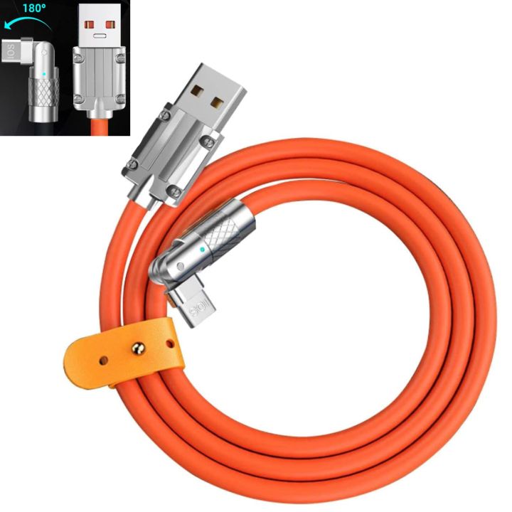 120W%207A%20Fast%20Charge%20USB%20Type%20C%20Cable%20180%20Dearee%20Rotation%20Elbow%20Cable%20for%20Game%20for%20Xiaomi%20Redmi%20Honor%20Phone%20Charger%20USB%20C%20Cable%20-%20Image%204