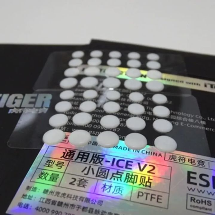 40PCS%20White%20ICE%20V2%20Mouse%20Skates%20Feet%20for%20DIY%20Universal%20Dot%20Mouse%20Glides%20Rounded%20Rounded%20Edges%20Decorations%20-%20Image%203