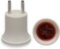 Light Socket to Plug Adapter E27/E26 Light Bulb Socket Adapter to Holder Light Socket Base E27 To EU Holder Plug Screw To Switch Holder Bulb E27 Converter To EU. 