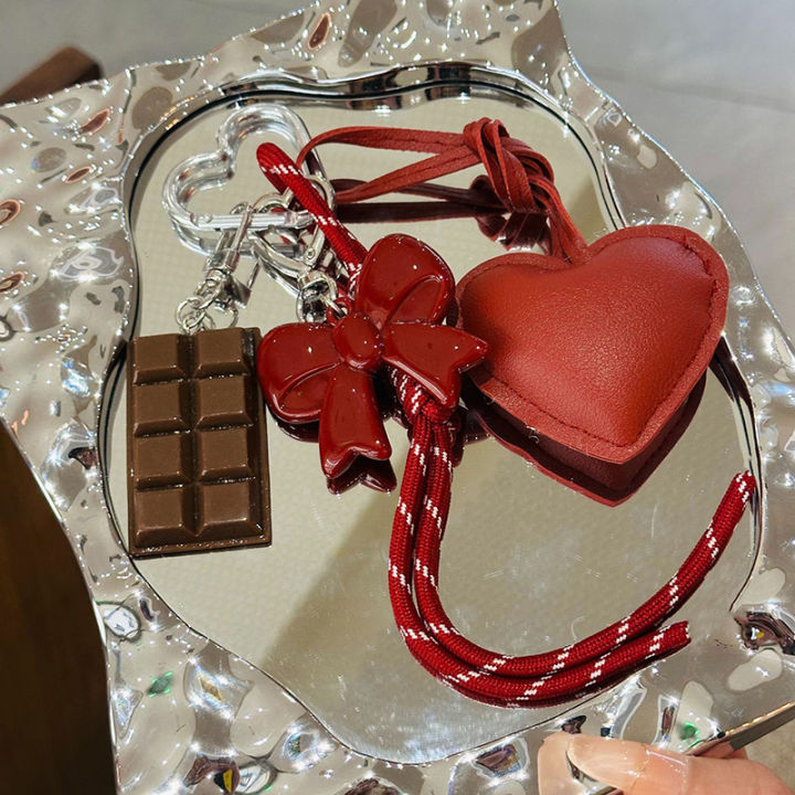 PU%20Leather%20Love%20Heart%20Bow%20Keychain%20Handmade%20Woven%20Rope%20Keyring%20Y2k%20Bag%20Chocolate%20Pendant%20Sports%20Hanging%20Accessories%20-%20Image%204