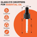 Glass Dropper for Essential Oils, Herbal Extracts, Homeopathic Remedies, Nail Polish Remover, 30 ml 8-pack. 