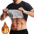 Men Sauna Sweat Shirt Hot Polymer Corset Compression Waist Trainer Shirt Workout Tank Top Weight Loss Body Shaper Slimming Vest. 