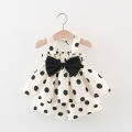 Girls Beach Vacation Clothes Bow Suspender Tops and Shorts Polka Dot Pattern 2pc Set Summer Baby Girl Korean Style Set. 