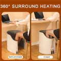 Under Desk Electric Foot Heater Foldable Leg Warmer with Thermostat & Auto Shut Off for Office Home Timer Temp Adjustable.