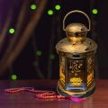 Ramadan LED Candle Lantern – Decorative Moonlight Lamp for Eid Mubarak, Battery Operated Hanging Night Light. 