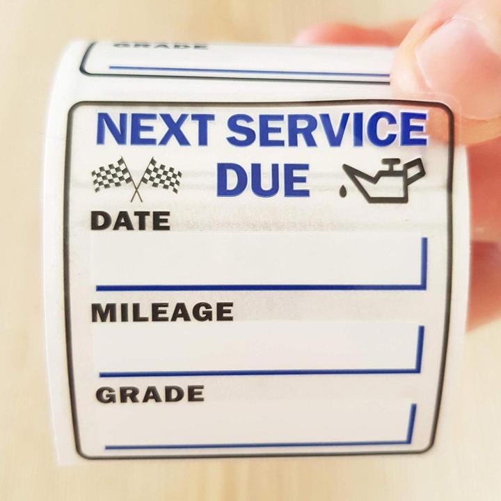 Auto Service Stickers 250 Sheets Car Service Stickers For Windshield ...