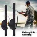 New Portable Fishing Rod Bag With Shoulder Strap 118/128cm Fishing Pole Reel Bag Folding Fishing Pole Case. 