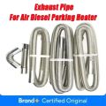 60-300cm Air Diesel Parking Heater Stainless Steel Exhaust Pipe Tube Vent Hose Elbow Connector Joiner W /Clamp For Car Truck Van.