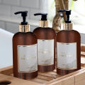 3pcs Bathroom Shower Dispenser Set Refillable Pump Clear Shampoo Conditioner Body Wash Dispenser Bath Soap Bottle. 