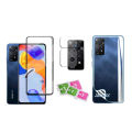 3 in 1 Combo for Xiaomi Redmi Note 11 Pro Plus 5G, Gorilla Screen Protector, Camera Protector, Back Poly Cover.
