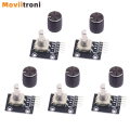 5pcs 360 Degree Rotary Encoder Module KY-040 Brick Sensor Development Board with Push Button for Arduino. 