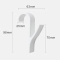 Bathroom Hanger Clips Storage Racks White Clear Hanger Heated Towel Radiator Rail Clothes Scarf Hanger Hooks Holder.