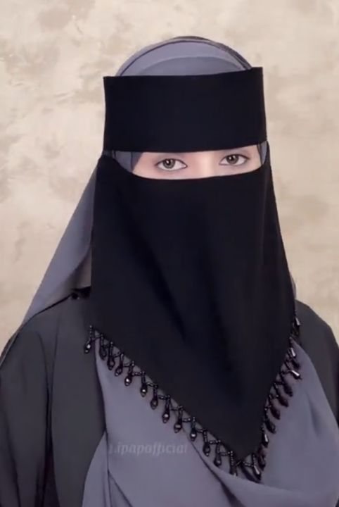 Karchupi Niqab Cherry Fabric - New Design for Women