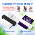 Mini Portable A4 Thermal Printer Bluetooth-compatible Photo PDF Printing Machine Folded Rolls Paper for Office Home Travel. 