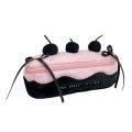 High Capacity Cherry Cake Pen Pouch Cute Functional Stationery Makeup Bag..