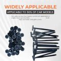 1-300P Nylon Universal Cable Tie Buckle Heavy Duty Self-Locking Zip Ties Holder with Pin Fasteners Car Body UV Resistant Zipties. 