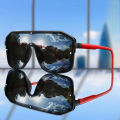 Rivet Lens Fishing Sunglasses for Men and women Fashion Casual Oversize Goggles with UV Protection for Hiking Golf, Beach.