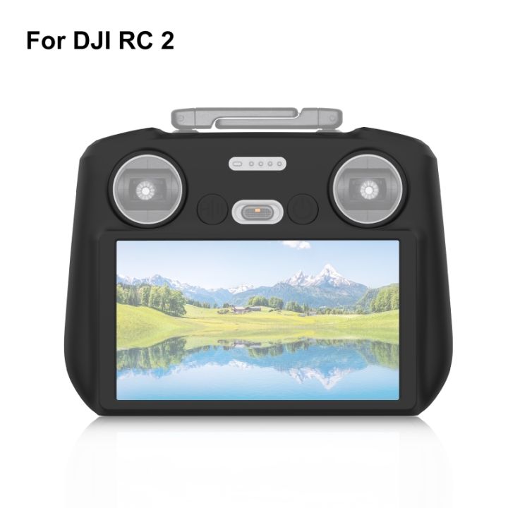 PULUZ Silicone Protective Case for  Mini 4 Pro/ Air 3 Remote Control for  RC 2 with Screen Shockproof Soft Cover Accessory