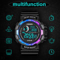 COOBOS Sports Mens Digital Watches Life Waterproof LED Wristwatch PU Band Fashion Luminous Calendar Week Display Army Male Clock. 