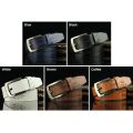 Men's Leather Belt Letter Print Luxury Classic Buckle Business Cowboy Vintage Waistband Alloy Belts.