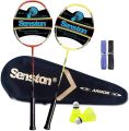 Badminton Racket Set (With Free Bag and Cork). 