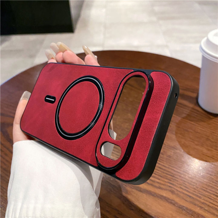Sheepskin%20Matte%20Magnetic%20Frosted%20Case%20For%20Magsafe%20Google%20Pixel%2010%209%20Pro%20XL%209A%208A%208%20Pro%20Wireless%20Charging%20Shockproof%20Cover%20-%20Image%204