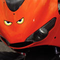 Suitable for motorcycles, electric vehicles, devil's eyes stickers, reflective decorative stickers, car stickers. 