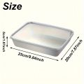 3pcs Stainless Steel Food Containers & Lunch Box, Leakproof Stackable Clear Lids, Kitchen Items and Accessories for Camping.