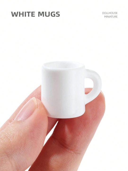 10pcs%20Dollhouse%20Miniature%20White%20Mugs:%20Miniature%20Resin%20Coffee%20Cup%20Models%20for%20Kitchen,%20Living%20Room,%20Study,%20or%20Caf%C3%A9%20Scene%20Tabletop%20-%20Image%204