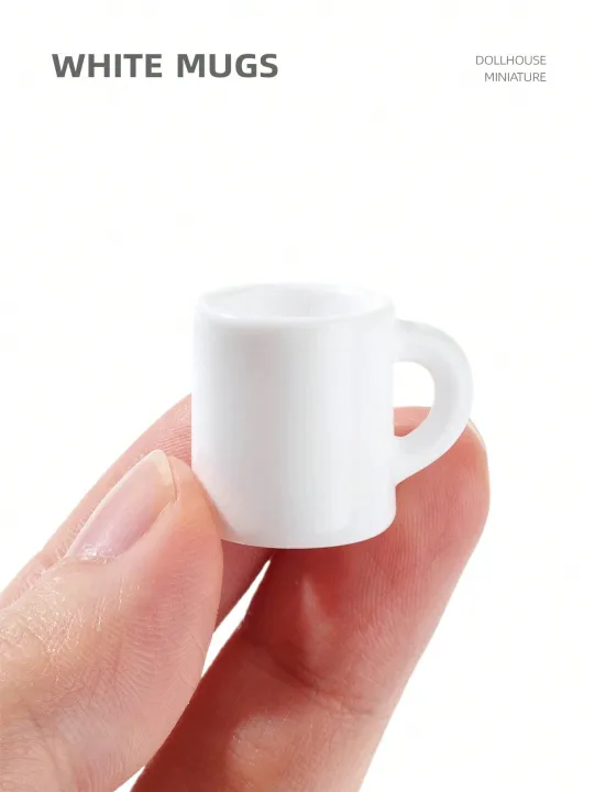 10pcs%20Dollhouse%20Miniature%20White%20Mugs:%20Miniature%20Resin%20Coffee%20Cup%20Models%20for%20Kitchen,%20Living%20Room,%20Study,%20or%20Caf%C3%A9%20Scene%20Tabletop%20-%20Image%204