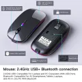 Backlit Backlight Bluetooth Keyboard And Mouse For Ipad Wireless Teclado For iOS Android Windows Rechargeable 10 Inches Devices. 
