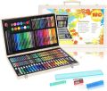 180 pcs Professional Color Pencil Child Drawing Set,Painting Set Colored Pencils for Children Art Supplies for Kids,Art Set for Drawing Painting & More with Porng set 180 Pcs.. 