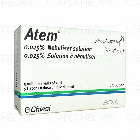 Atem, Atem nebule 01 pkt(10 Nebules), Atem solution, Atem nebulizer solution, Atem nebulization solution for chest infection and cough, Nebuliser solution for kids, Nebulisation kit