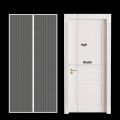 Heavy-Duty Magnetic Mesh Curtain Black Or White Magnetic Closure Mosquito Net Nine-Button for Balcony Patio Screen Door.