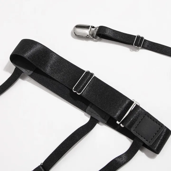 2pcs%20Men%20Shirt%20Stays%20Belt%20With%20Locking%20Clamps%20Adjustable%20Elastic%20Shirt%20Tuckers%20Garters%20Shirt%20Holders%20Leg%20Thigh%20Suspender%20Strap%20-%20Image%205