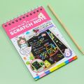1 x DIY rainbow scratch book with 10 sheets of wooden handle scratch book ● ready to ship no need to wait for a long time because all products shipped from Thailand.. 