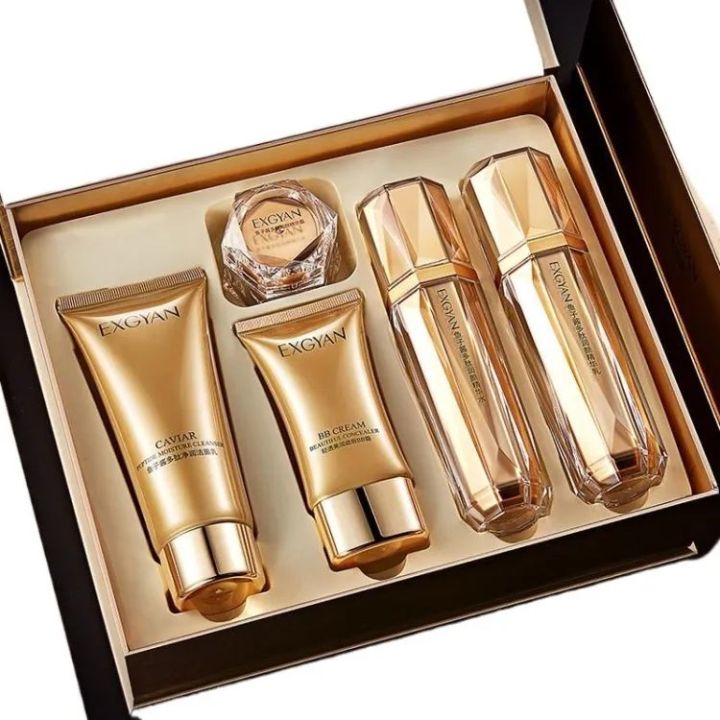 EXGYAN%20Gold%20Caviar%20Nourishing%20Set%20Moisturizing%20Skin%20Care%20Set%20Cleanser%20Facial%20Cream%20BB%20Cream%205%20pcs%20Box%20-%20Image%205