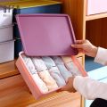 Momo underwear socks storage box organizer with lid can be placed stackable boxes underwear storage box. 