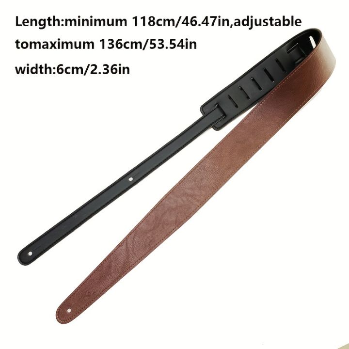Leather%20Guitar%20Strap%202.36"%20Width%20Double%20Side%20Wear%20Adjustable%20Strap%20from%2046.47"%20to%2053.54"%20for%20Electric,%20Acoustic,%20Bass%20Guitars%20-%20Image%204