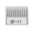 Dental Diamond Burs 10 Pieces/Set FG Diameter Drill Bit 1.6mm High-Speed Handle TC/TF/TR/BC/DI/EX/FO/SF/SI/SO Series Drill Bits.