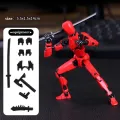 Multi-Jointed Movable Shapeshift Robot 3D Printed Mannequin Lucky 5 Character Action Figures Toys Parent-children Game For Gifts. 