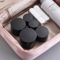 3PCS/5PCS brown glass cosmetic jar with lid, leak proof and UV resistant, reusable, portable beauty storage..