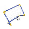 Folding Mini Football Soccer Ball Plastic Removable Goal Post Net Set High-strength Kids Indoor Outdoor Child Birthday Gift. 