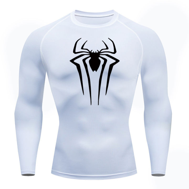 Spider%20Print%20Long%20Sleeve%20Compression%20Shirts%20for%20Men%20Gym%20Workout%20Rash%20Guard%20Undershirts%20Baselayers%20Athletic%20Quick%20Dry%20Tees%20Tops%20-%20Image%203