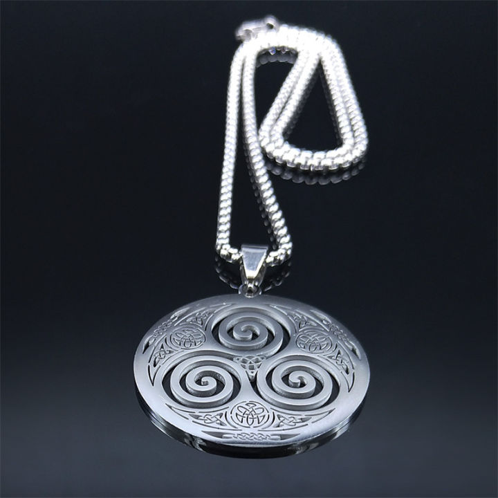 Stainless%20Steel%20Witchcraft%20Vortex%20Necklace%20Silver%20Color%20Viking%20Triskelion%20Celtic%20Knot%20Spiral%20Triskele%20Necklace%20Jewelry%20N7062S02%20-%20Image%203
