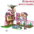 Friends City Tree House Summer Holiday Villa Castle Building Blocks Sets Garden Model DIY Toys Kids Girl Boy Child Birthday .