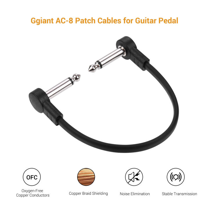 4%20Packs%20Ggiant%20AC-8%20Guitar%20Effect%20Pedal%20Flat%20Patch%20Cables%206%20Inch%20Length%20with%201/4%20Inch%20Right%20Angle%20Connectors%20Patch%20Cable%20Kit%20-%20Image%205