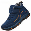 Waterproof Winter Men Boots Suede Warm Snow Outdoor Sneakers Boots Men Work Casual Shoes High-top Non-slip Ankle Boots.