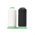 Amo Crystal Clear Nylon Invisible Thread Stitching For Lightweight Fabrics Transparent Thin String  0.12mm 6600M White and Black. 
