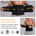 Waist Trainer for Men Sweat Belt Body Shaper Sauna Trimmer Stomach Wraps Workout Band Waste Cinchers Corset Belly with Strap. 